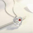 thumbnail image 3 of 18k White Gold Plated Women Heart Pendant Jewelry Necklace, 3 of 7