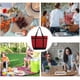 thumbnail image 5 of Bolsa Térmica Aislante para Picnic - Gran Capacidad de 39 L, Forro Térmico Impermeable, Tejido de Poliéster Resistente para Camping, Playa y Actividades Al Aire Libre (Negro/Rojo/Gris), 5 of 6