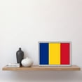 thumbnail image 2 of Romania National Flag Patriotic Vexillology World Flags Country Region Poster Artwork Framed Wall Art Print A4, 2 of 4