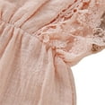 thumbnail image 3 of WIBACKER 2-Pack Newborn Baby Girls Romper Toddler Thin Lace Outfit Summer Clothes with Headband, 3 of 11