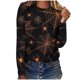 thumbnail image 2 of Ichuanyi liquidación de la moda mujer casualidad casual halloween halloween impreso cuello redondo de camiseta suelta blusa blusa ICHUANYI WER202308216191, 2 of 5