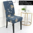 thumbnail image 2 of Unique Bargains Stretch Polyester Dining Room Chair Covers Set of 2, Light Blue, 2 of 6