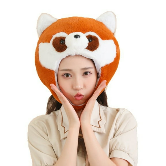 Family Party Raccoon Hat Kids Winter Warm Headgear Hat Outdoor Photo Hat