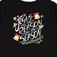thumbnail image 4 of Inktastic Jesus is the Reason for the Season Christmas Bells and Stars Boys or Girls Long Sleeve Toddler T-Shirt, 4 of 5