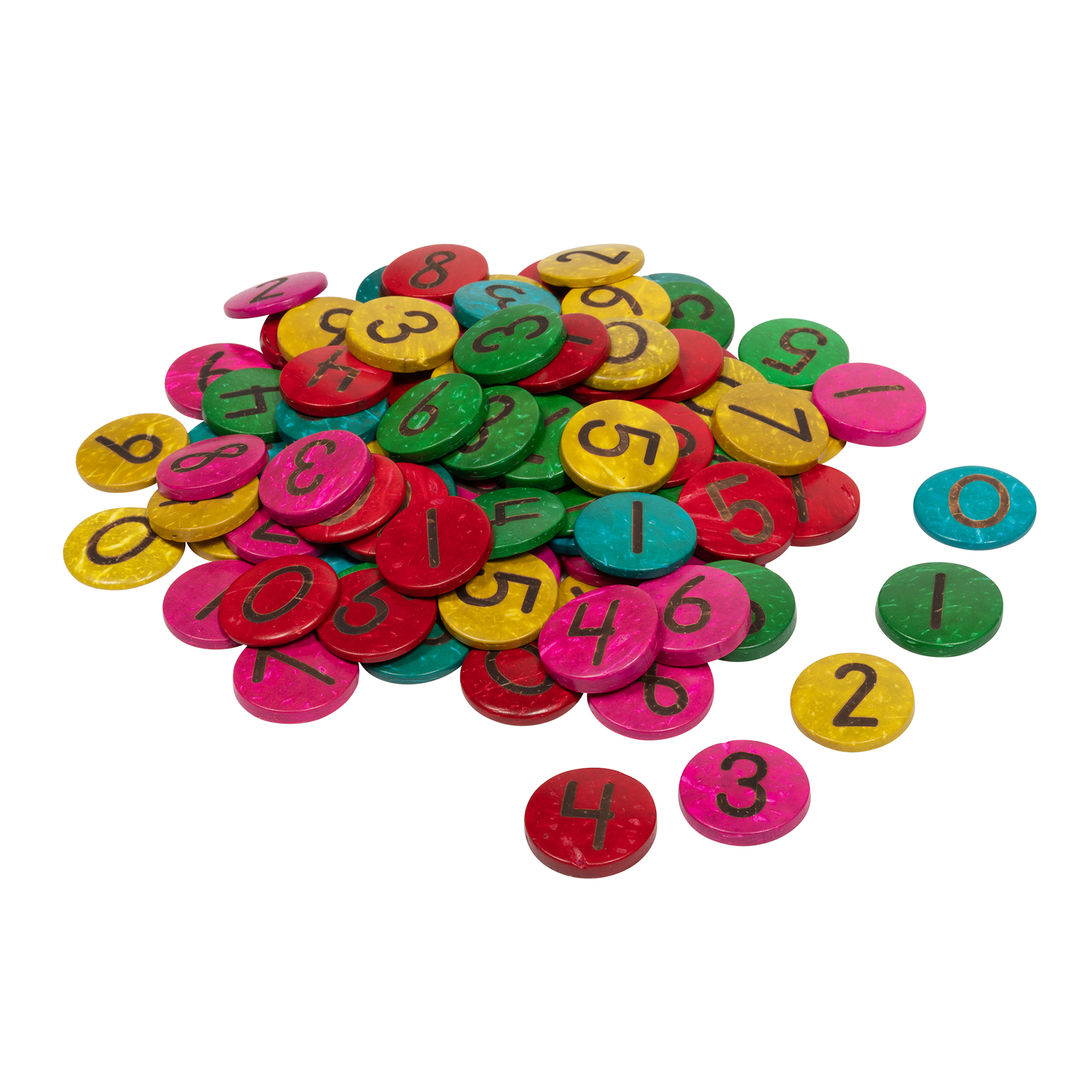 READY 2 LEARN Coconut Numbers - Small - 0-9 - Set of 100