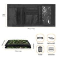thumbnail image 6 of Chririnla Forest Camo Leaf Print Trifold Card Wallet for Daily Use, Polyester Trifold Money Organizer with Easy Access Soft Kids Trifold Wallet, 6 of 7