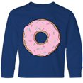 thumbnail image 3 of Inktastic Pink Donut with Sprinkles Long Sleeve Youth T-Shirt, 3 of 5