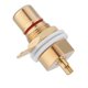thumbnail image 3 of Matsuzay 2 piezas de montaje en panel RCA de cobre chapado en oro conector de conector de audio Cables de audio/vídeo, 3 of 8
