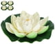 thumbnail image 2 of 4 piezas de flores de loto artificiales de plástico para acuario al aire libre, planta de paisajismo, simulación, 2 of 8