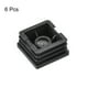 thumbnail image 3 of Insertos de 6 piezas para tubos cuadrados con rosca M8, para tubo cuadrado de 1.5"x1.5" OD, tapón de plástico negro para inserto de ruedas de silla, 3 of 6