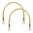 thumbnail image 1 of Uxcell 2 Pcs Correa de bolso trenzada, mango de repuesto de cuero PU de 21.6 pulgadas para bolso tote y bolso de axila (Dorado), 1 of 6