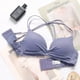 thumbnail image 2 of Sujetador sin costuras Wireless Thicken Sexy Hacer subir Underwear Lencería elástica transpirable, Morado, 85B Kearding AP001256-08B, 2 of 7