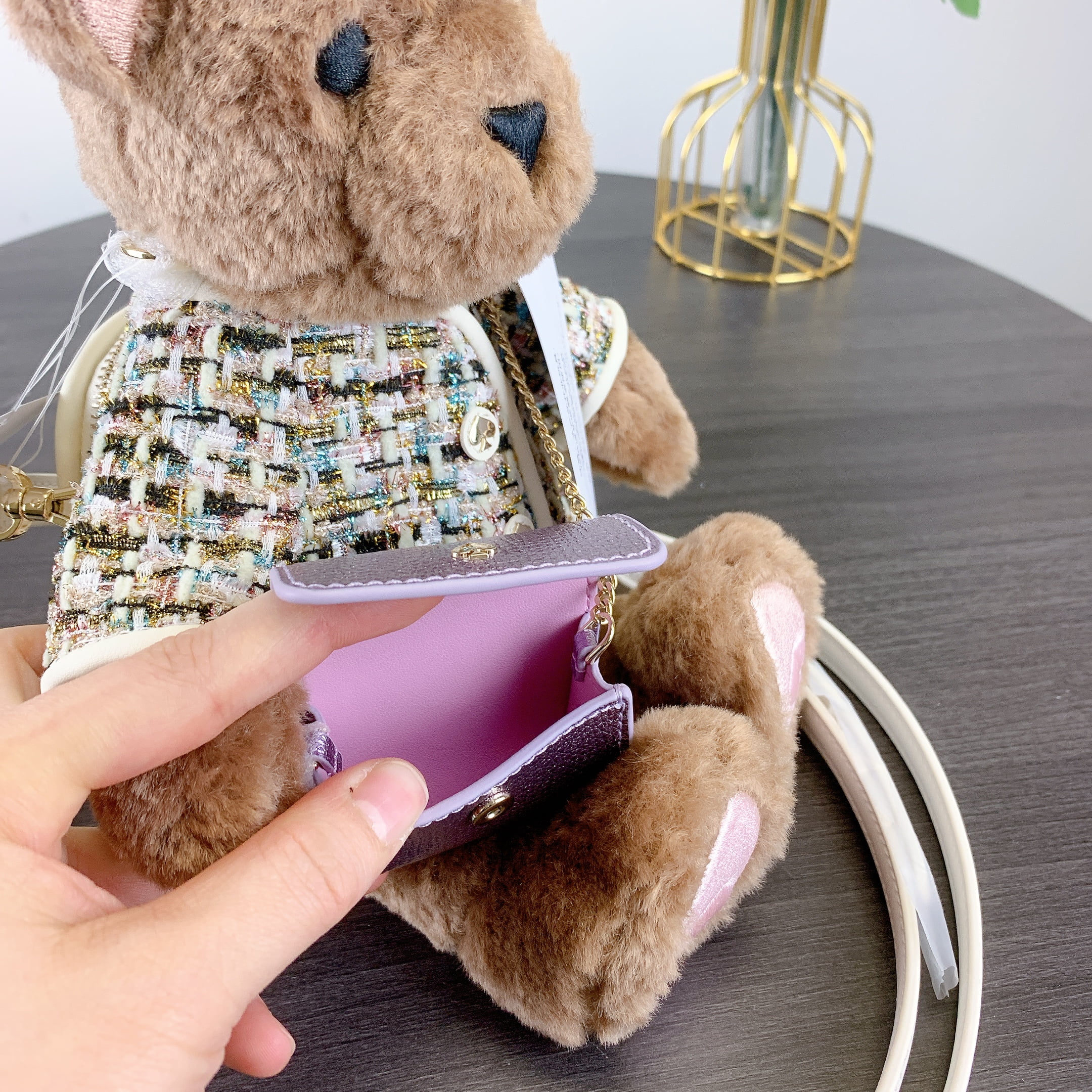 限定 Kate Spade Oh What Fun 3D Teddy Bear Crossbody KI972 Kate Spade KI972 Oh What Fun 3D Teddy Bear Crossbody