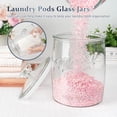 thumbnail image 5 of 1 Gallon Glass Cookie Jar  Large With Airtight Lid Food Storage Container For Cookies Candy Flour Dog Coffee Laundry Room & Pantry, 5 of 7