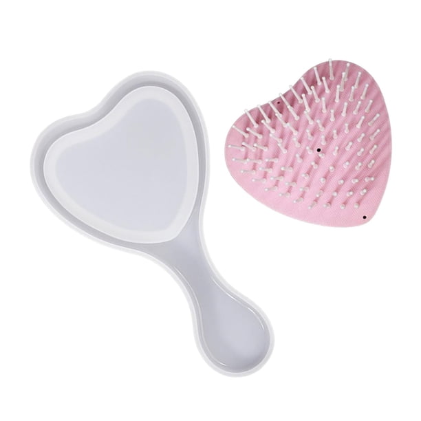 Peine de Resina Artesanal para Epoxi con Mango Ornament Art Love Sunnimix Color Blanco Tamaño Aprox. 14,9 cm x 8,5 cm