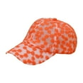 thumbnail image 1 of GDREDA Baseball Casquette pour Femmes Protection Solaire et Écran Solaire Version Coréenne Casquette en Dentelle Mode Décontractée Casquette de Baseball à Fleurs Ajourées,Rouge, 1 of 4