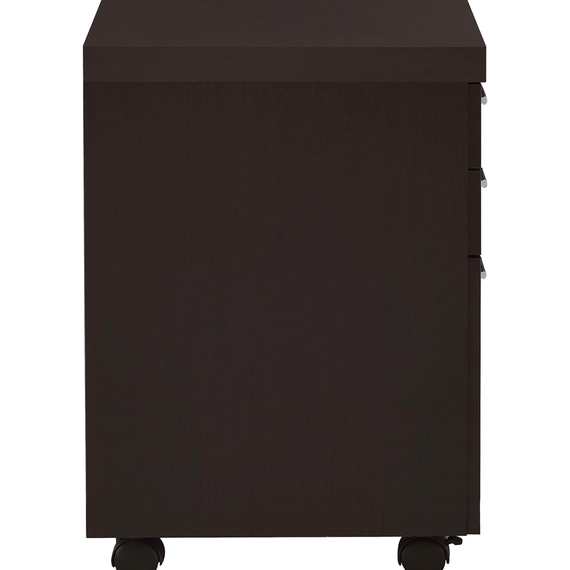 Cappuccino 3 Office Tray Unit - Store Files Systematically File Cabinet With 3 Drawers Modern Essential