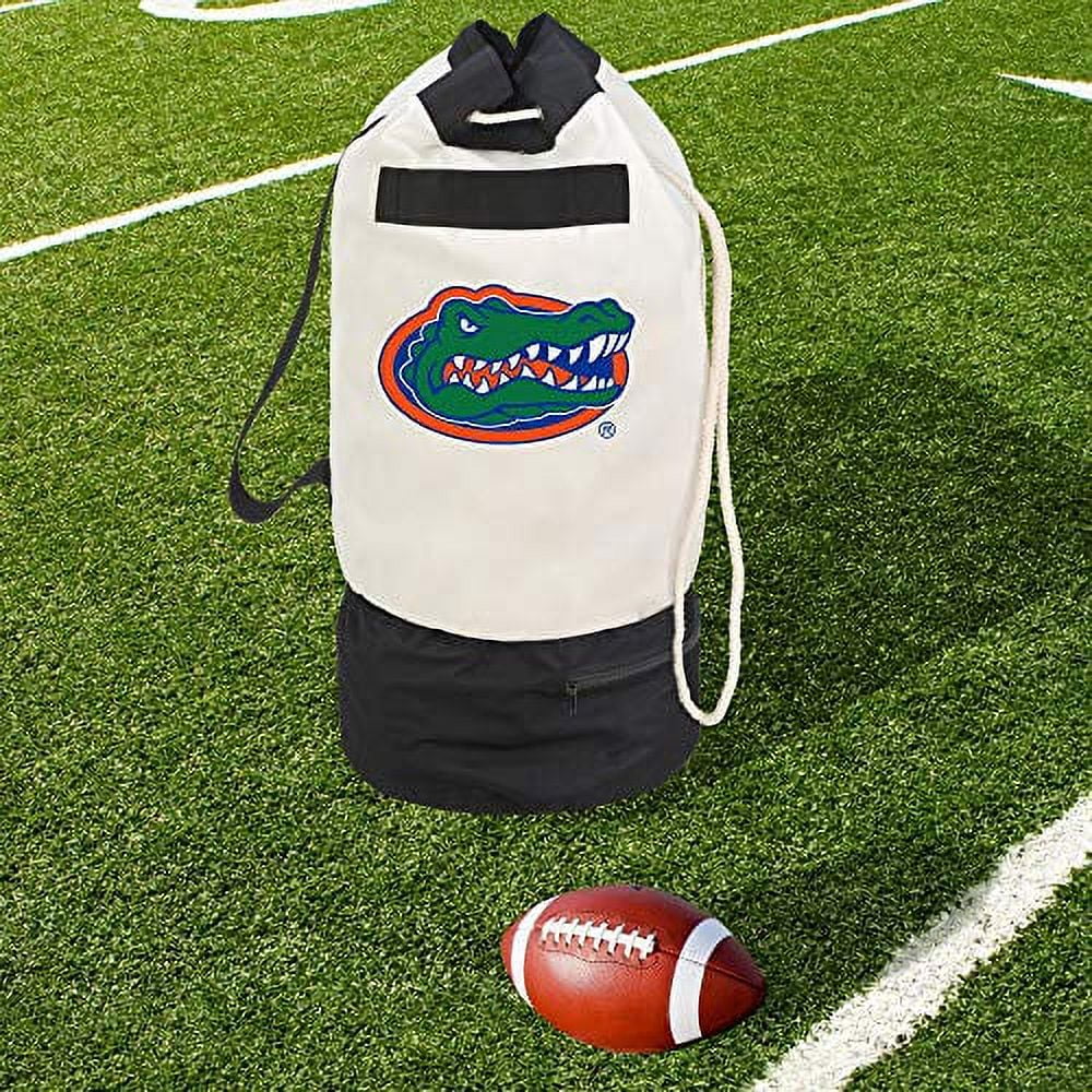 Smart Design Collegiate Heavy Duty Duffel Bag with 2 Compartments â€“ 15 x 30 inch - Canvas - University of Florida Team Design - Sports, Kids, and Laundry - Blue and Orange Colors - Florida Gators