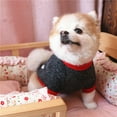 thumbnail image 6 of ZDWQFA Dog Sweater Clothes, I love my daddy/mommy Printed Fleece Pullover Shirt, Autumn Winter Warm Costume for Pet Dog Puppy, 6 of 7