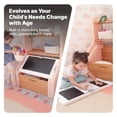 thumbnail image 2 of Step2 Harmony – Coffre à jouets avec couvercle-tableau, organisateur de jouets et espace de rangement pour activités, pour tout-petits et enfants (dès 2 ans) – Rose, 2 of 8