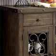 thumbnail image 6 of Furniture of America Arlyne Wood Wine Storage Buffet Server in Rustic Walnut, 6 of 8