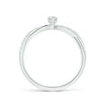 thumbnail image 2 of ANGARA Natural Diamond Twisted Shank Engagement Ring in 14K White Gold for Women (Size-5x3mm| Color-G| Clarity-VS2) | April Birthstone, Anniversary, Jewelry Gift for Women | Natural Diamond Ring, 2 of 7