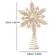 thumbnail image 2 of Estrella Para La Punta Del Árbol De Navidad Plástico Dorado Cebolla Rosa Estrella Elegante Para La Punta Del Árbol Estrella Decorativa Para El Árbol De Navidad Nieve, 2 of 3