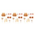 thumbnail image 3 of Ounissouiy Decoraciones para tartas bohemias llamativas, para cualquier ocasión, decoraciones para decoración de tartas bohemias, juego de 3 Type1 NO1, 3 of 6