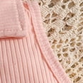 thumbnail image 7 of TOWED22 Toddler Girl Summer Outfits 2Pcs Cap Sleeve Checkered Top and Bow Shorts Cute Baby Girl Clothes 12M-5T(Pink,6-9 M), 7 of 7