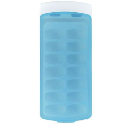 - No-Spill Ice Cube Tray - Single Tray with Lid
