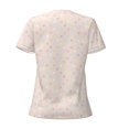 thumbnail image 6 of Zufioo Colorful Dots for Women's Deep V-neck Short-sleeved T-shirt, Top with Short Sleeves - with Stainless Steel Buckle, Moisture Wicking, Ideal Home Wear-X-Large, 6 of 9