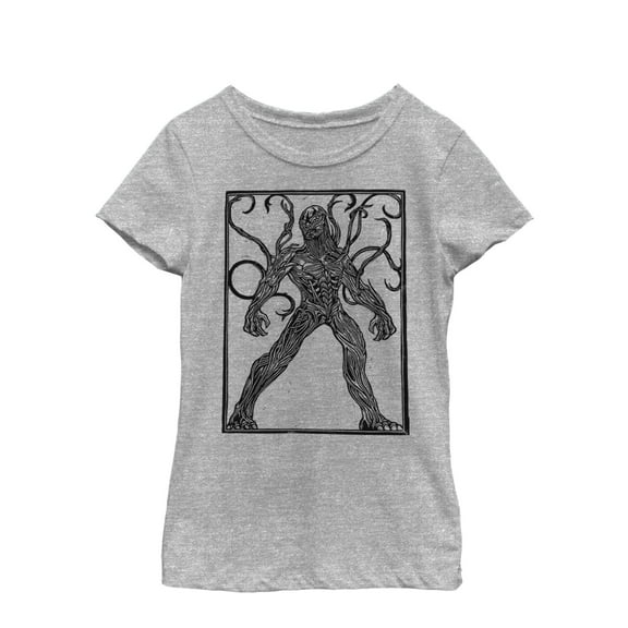 Girl's Marvel Eternals Kro Woodcut Graphic Tee Athletic Heather Small
