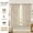 Burlywood Birch, variant on Faux Linen Curtains 63 Inch Length 2 Panels Natural Olive Green Semi Sheer Burlap Drapes Light Filtering Privacy Window Treatment