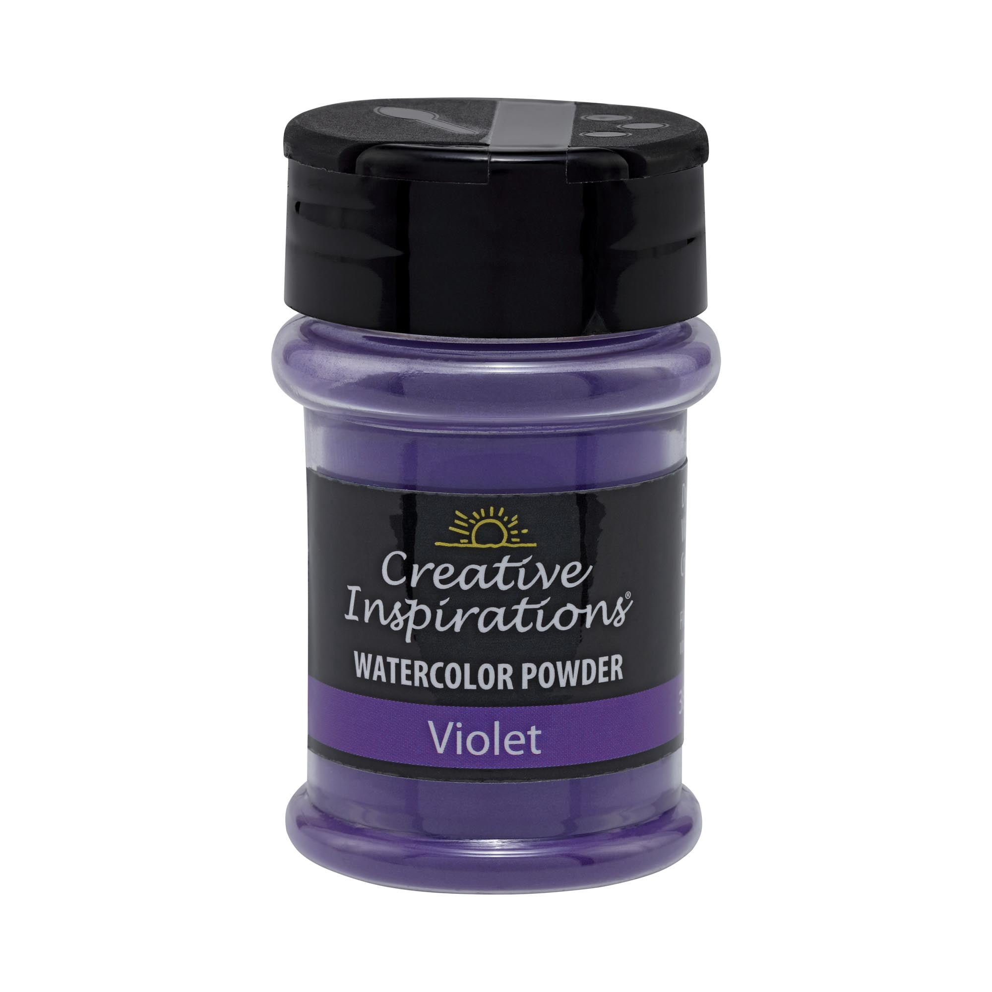 Creative Inspirations Powder Watercolor Paint 3 Pack - 38g Shaker Bottle, Violet - Dye-Based Water-Soluble Crystalline Pigments - Non-Toxic, Perfect for Abstract and Spontaneous Effects