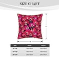 thumbnail image 4 of Fotbe Orchids Flowers Pattern Velvet Decorative Throw Pillow Covers with Elegant Piping, Soft Plush Cushion Cover for Sofa, Bed, Car, Office-16"x16", 4 of 8