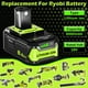 thumbnail image 2 of Batería ANTOLOCKER 18 V 8.0 Ah de iones de litio con indicador LED, paquete de 2, 2 of 6