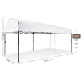 thumbnail image 2 of Suntime 10'x20' Easy Pop Up Rectangular Canopy w/Removable Sidewalls, White, 2 of 12
