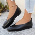 thumbnail image 5 of YHAJDS Closed Toe Flats for Women Solid Color Slip On Loafer Mules Low Heel Dress Office Walking Shoes, 5 of 10