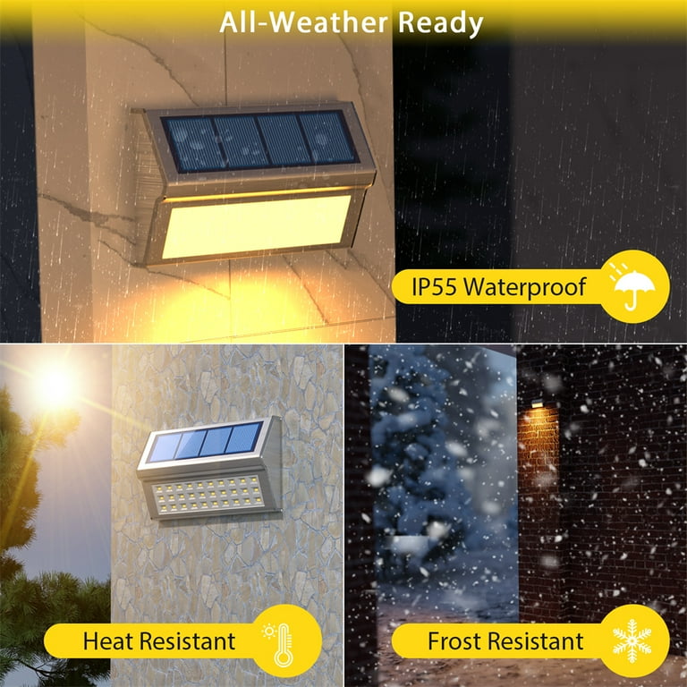 Bright solar 2024 fence lights