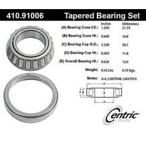 Centric 410.91006E Standard Wheel Bearing Fits select: 1982-2003 CHEVROLET S TRUCK, 1983-1994 FORD RANGER