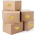thumbnail image 3 of CCOCC Glitter Heart Stickers Gold Labels Perfect for Parties, Envelope Seals, Thank You, Party Favor Bags, Treat Bag Seals, and Gift Boxes 1.5" x 1.75" - 144 Pack, 3 of 7