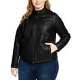 thumbnail image 2 of Jou Jou Trendy Plus Size Faux-leather Black XLarge, 2 of 4