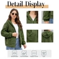 thumbnail image 5 of Cuteduck Womens Sherpa Jacket Fuzzy Fleece Zip Up Winter Hoodies Coat, S-2XL, 5 of 9