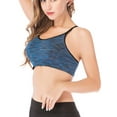 thumbnail image 2 of FANNYC Sports Bras For Women Seamless Longline Strappy Sports Bras Medium Support Yoga Bra Running Active Gym Fitness Workout Bras Tops With Removable Cups, 2 of 7