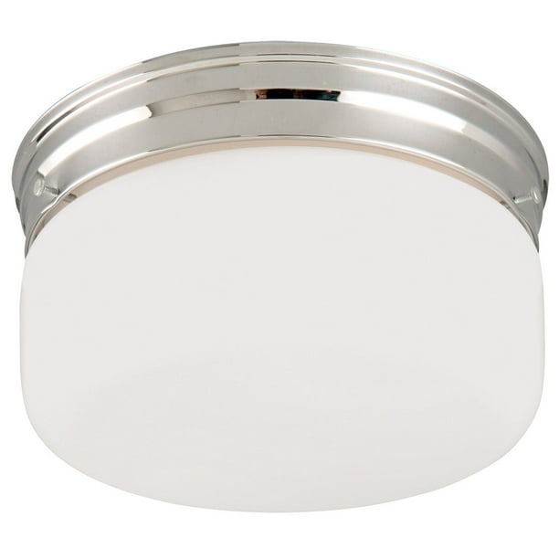 Design House 2 Light Chrome Ceiling Mount Fixture With White Opal Glass Com - 2 Light Chrome Ceiling Mount Fixture With Prismatic Glass Design House 2 Light Chrome Ceiling Mount Fixture With White Opal Glass Com - 2 Light Chrome Ceiling Mount Fixture With Prismatic Glass