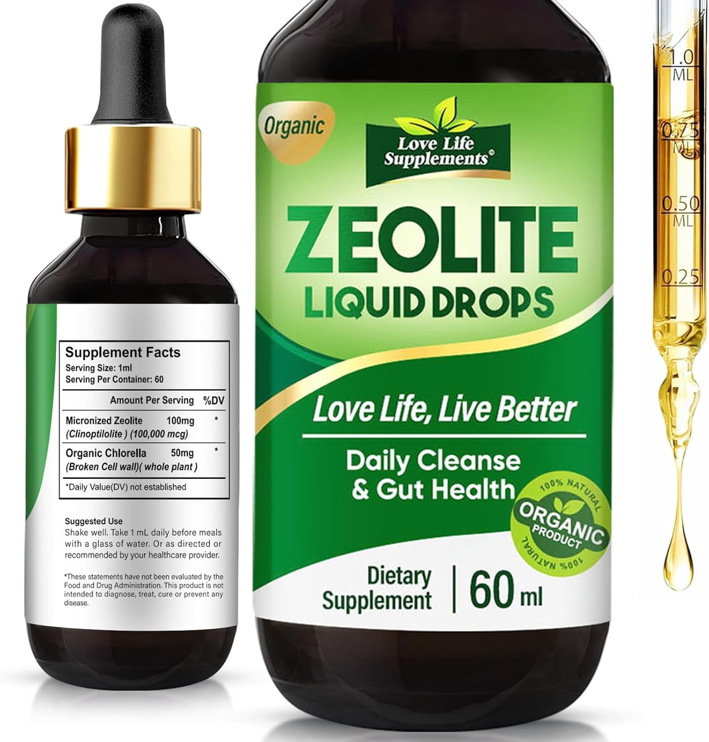 Zeo Health Zeolite Detox Cleanse for Kids and Adults, Raspberry