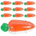 thumbnail image 2 of 10pcs Carrot Shape Candy Boxes Plastic Gift Boxes Chocolate Candy Boxes Gift Packaging Cases Birthday Party Favor(Translucent Orange), 2 of 4