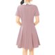 thumbnail image 4 of Dde San Patricio Casual PaMujer, Cuello Peter Pan, Mangas Cortas, Vestido De Punto Acampanado Por EnciDe RodilRoL, 4 of 4