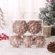 thumbnail image 3 of piezas de 8 cm para decoración de árbol de Navidad, colgante de bola de Navidad con forma de flor blanca, bola de espuma con purpurina, adorno navideño 2024, 3 of 5