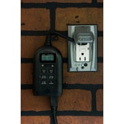 myTouchSmart Programmable Outdoor Plug-in Digital Timer, 2-Outlets, 26898, 0 Amps
